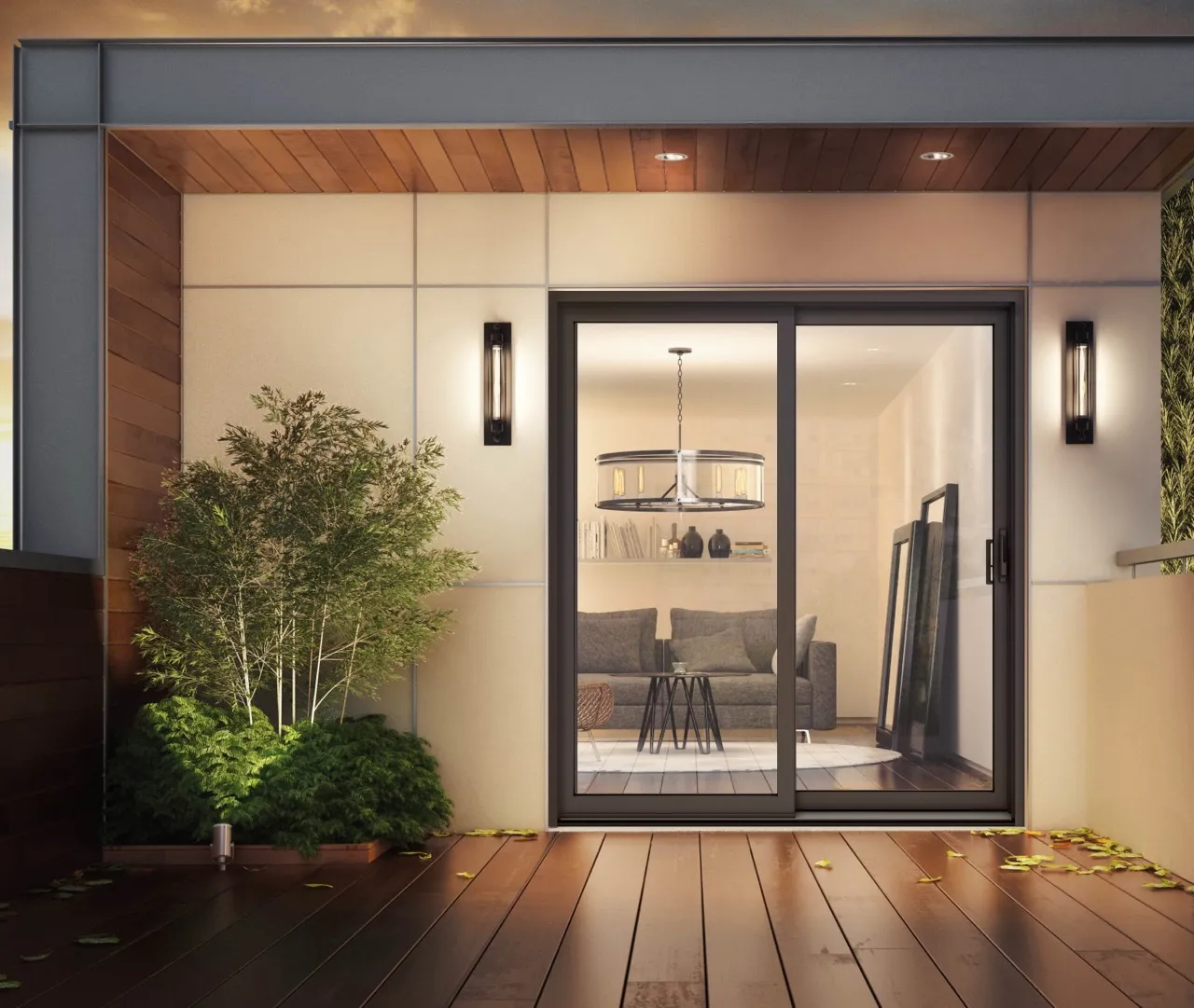 Porte patio PVC Isothermic Modèle 550 — extérieur