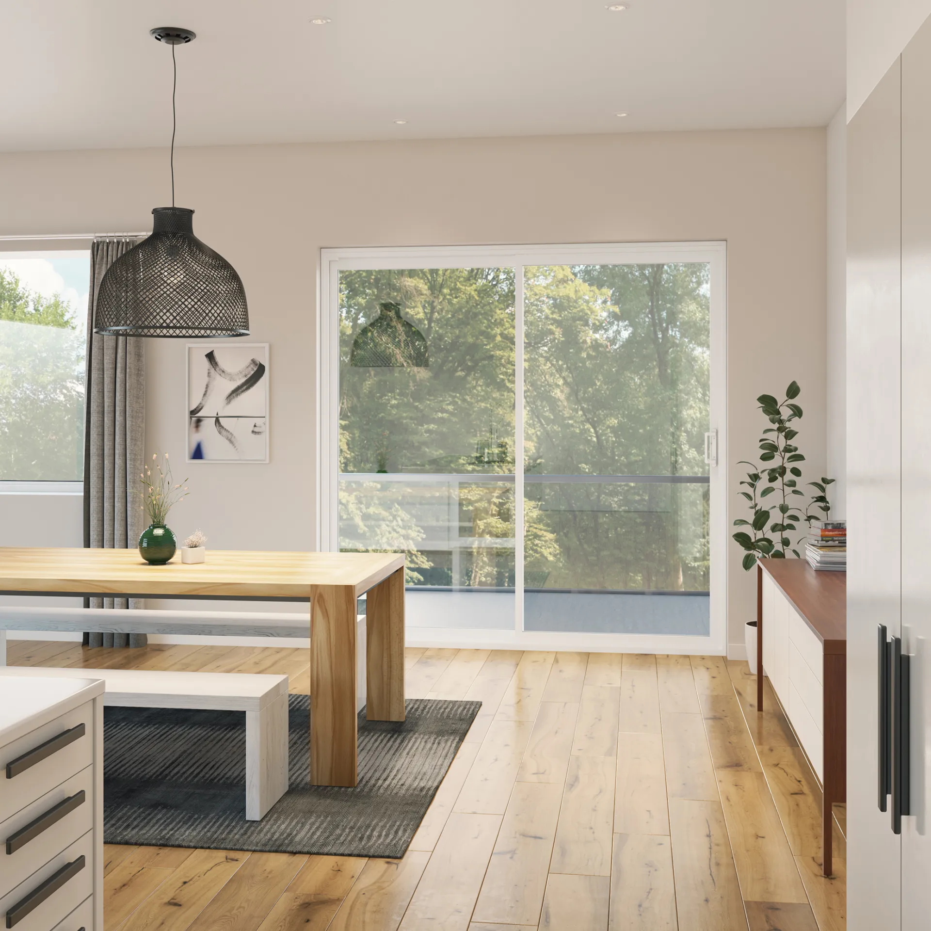 Porte patio 550 — ambiance intérieure